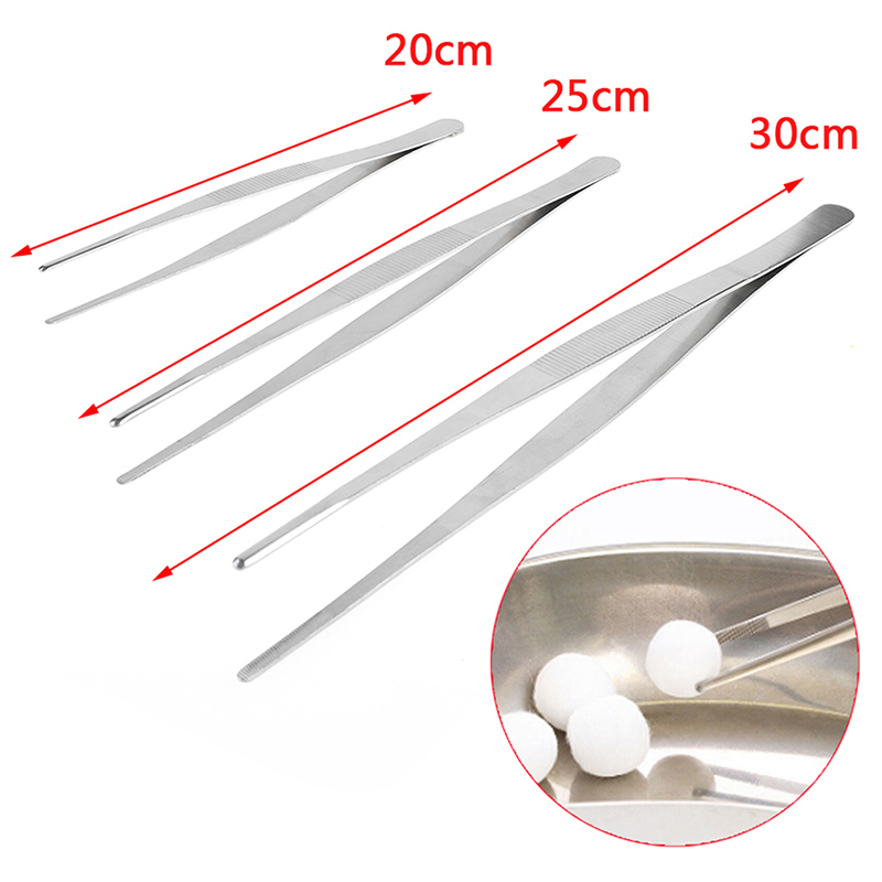 Planted Clip Tweezers - Stainless Steel Medical Dental Precision Long