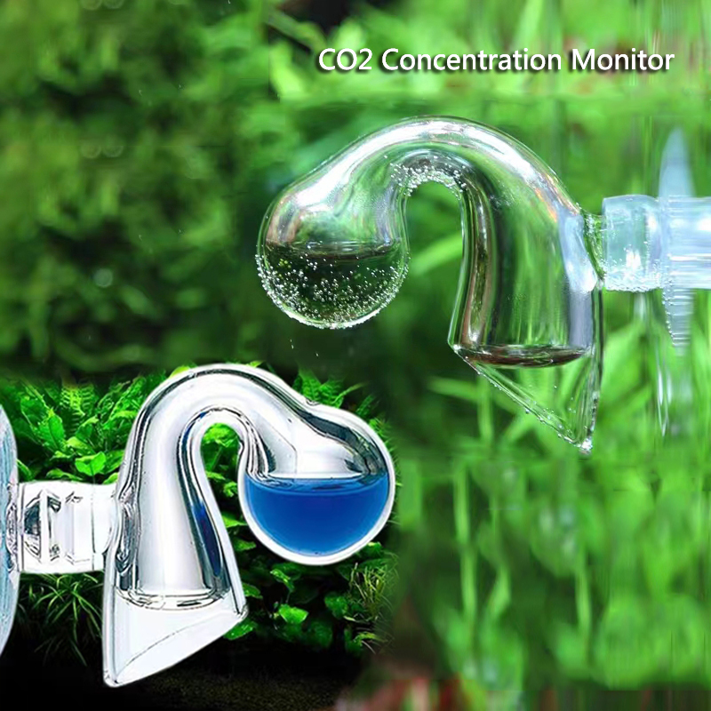 Glass Co2 Drop Checker - Glass Aquarium CO2 Indicator Fish Tank