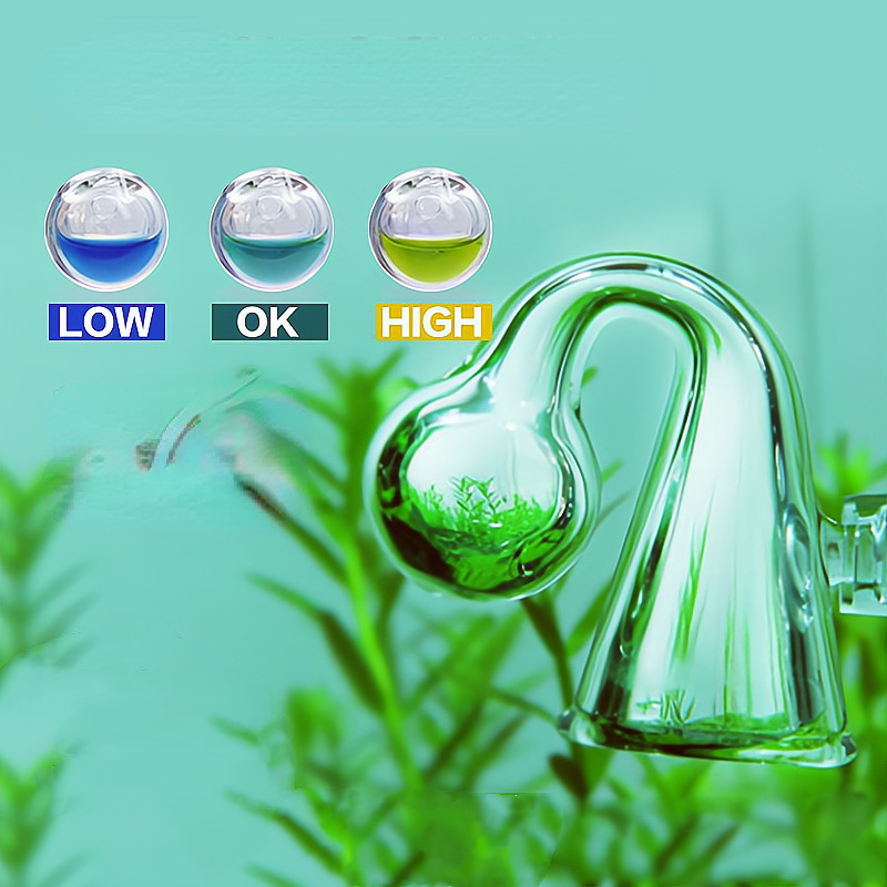 Glass Co2 Drop Checker - Diffuse Glass CO2 Drop Checker Aquarium