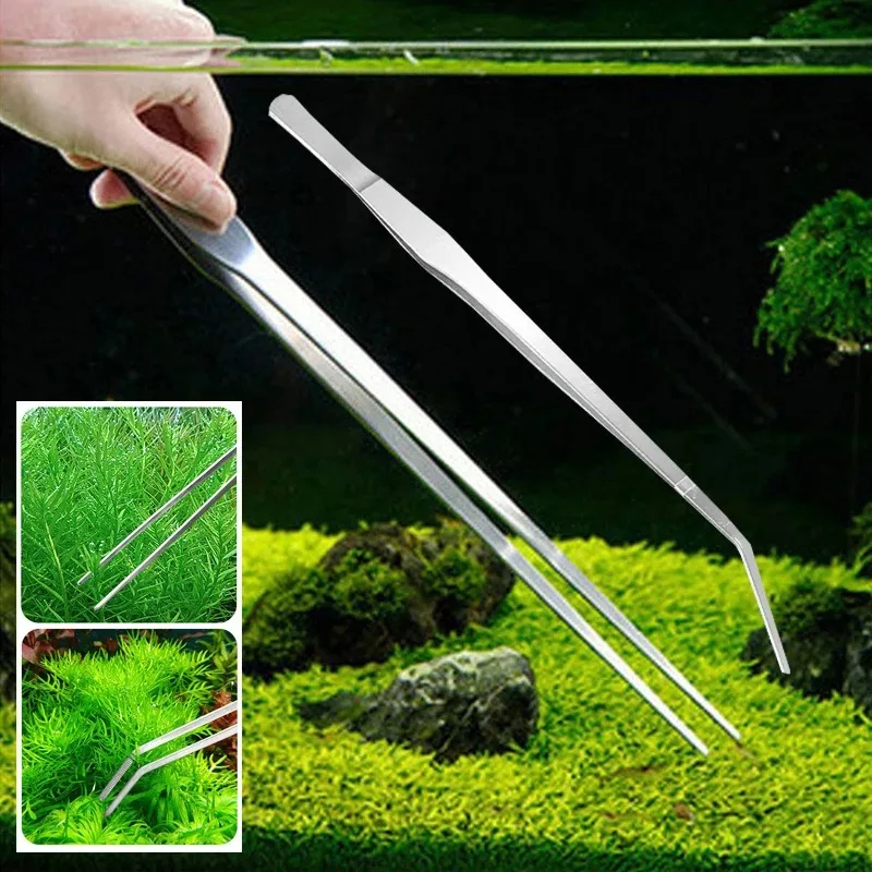38cm Stainless Steel Aquarium  - Planted Clip Tweezers 评论和价格