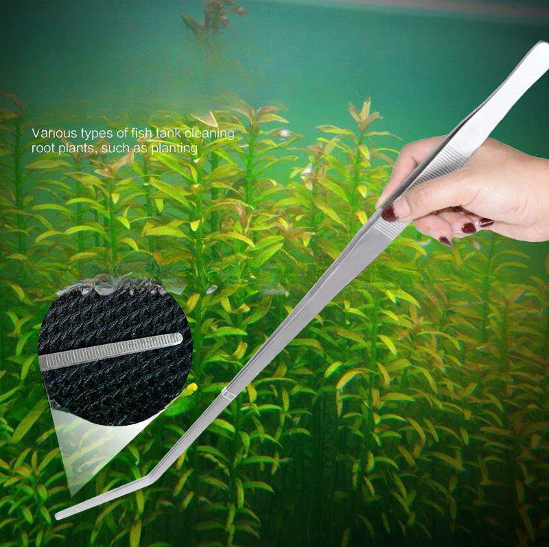 48cm Stainless Steel Aquarium  - Planted Clip Tweezers 评论和价格