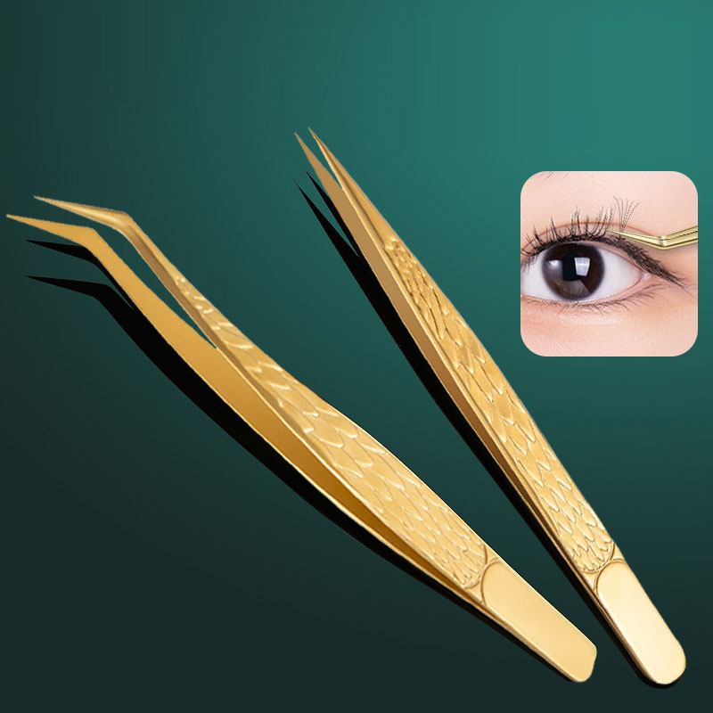 2PCS Tweezers For False Eyelas - Planted Clip Tweezers 评论和价格