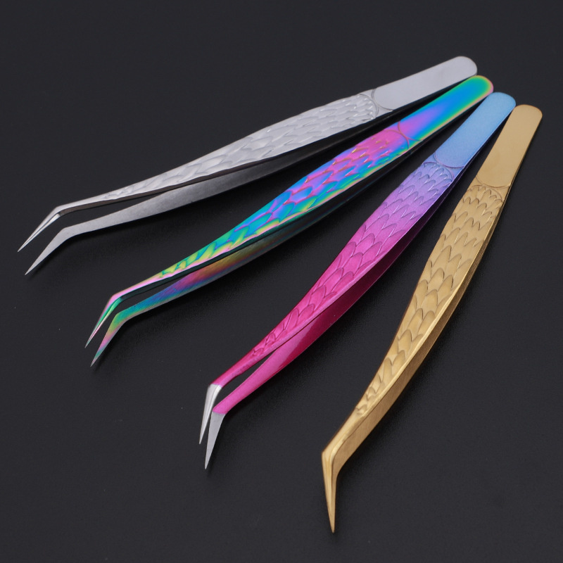 2PCS Tweezers For False Eyelas - Planted Clip Tweezers 评论和价格