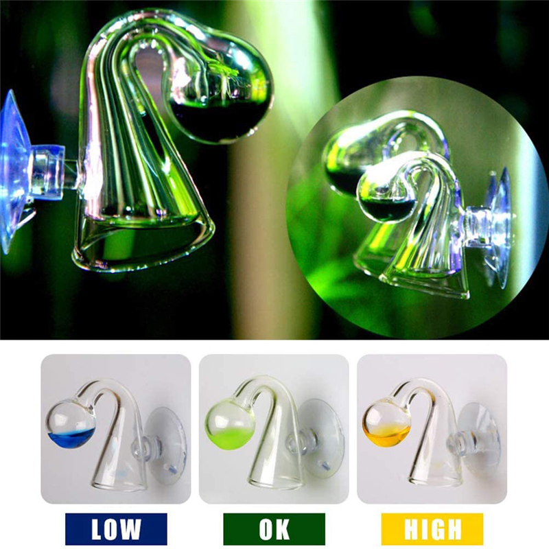 CO2 Monitor Sensor Detector In - Glass Co2 Drop Checker 评论和价格