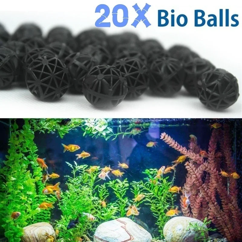 20Pcs 16mm Aquarium Filter Bio - Aquarium Planted Tank Fertilizer 评论和价格