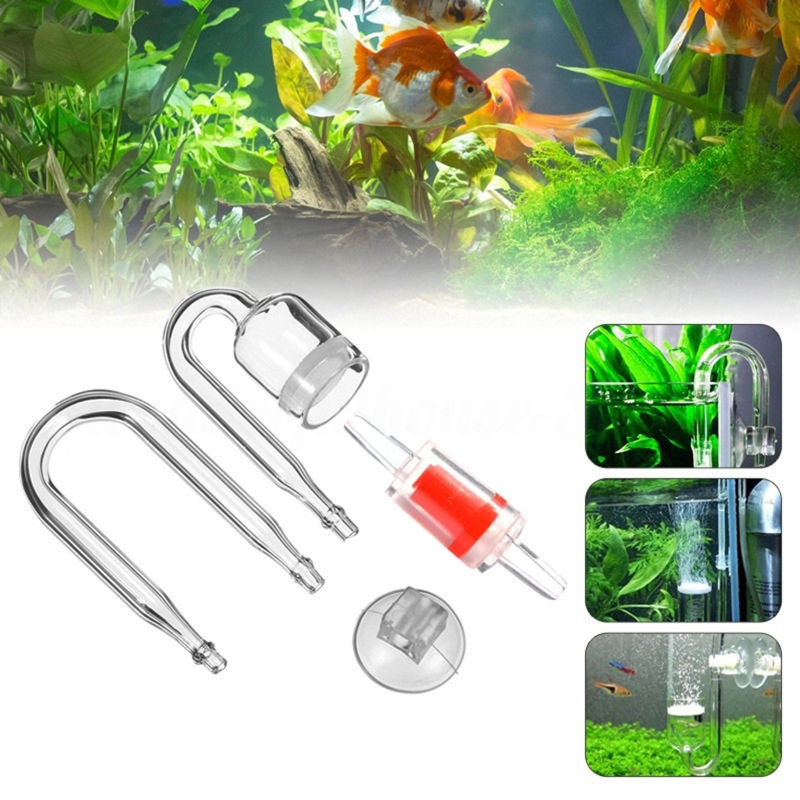4pcs Set DIY CO2 Diffuser For  - Glass Co2 Drop Checker 评论和价格