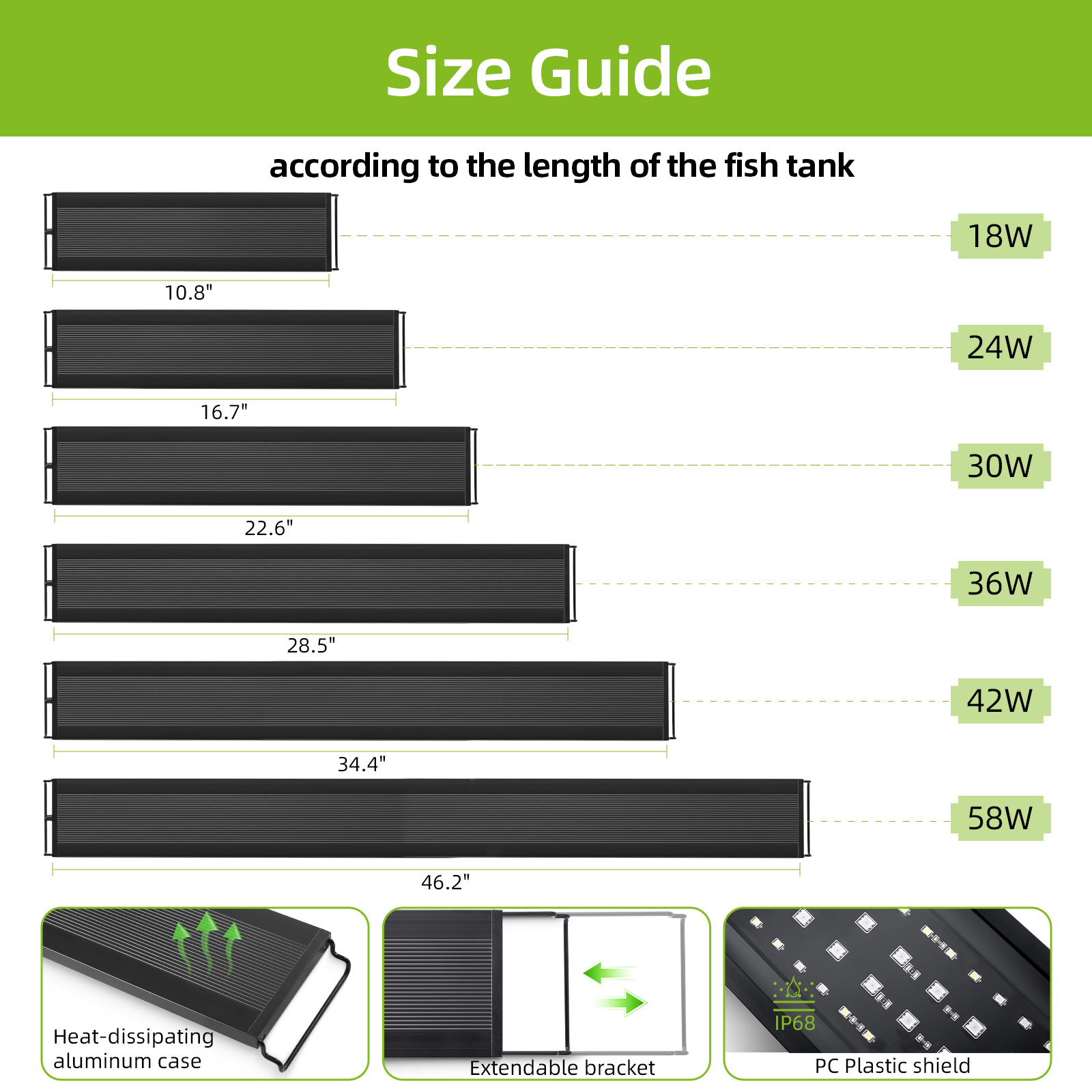 75-90CM Fish Tank Full Spectru - Aquarium Planted Tank Fertilizer 评论和价格